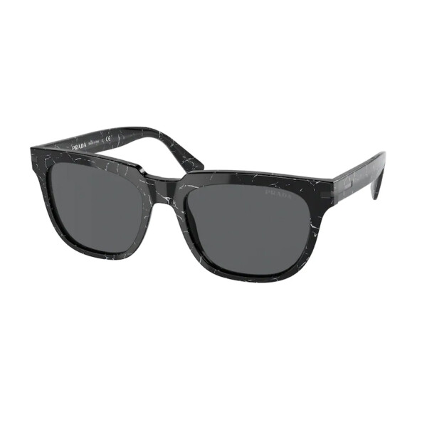Prada zonnebril SPR04Y - 05W731 - Marbled black - Optiek Lammerant