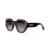 Fendi zonnebril FE40045I - 53B - Black & havana - optiek Lammerant