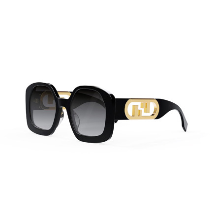 Fendi zonnebril FE40048U - 01B - Black - optiek Lammerant