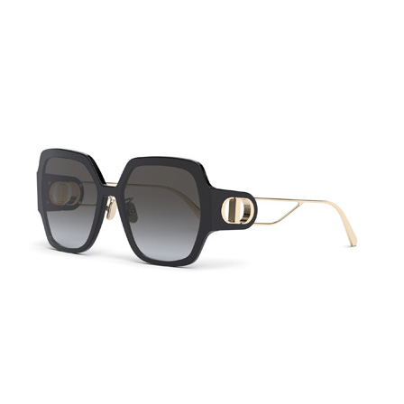Dior zonnebril 30Montaigne S6U - 01B - Black & gold - optiek Lammerant