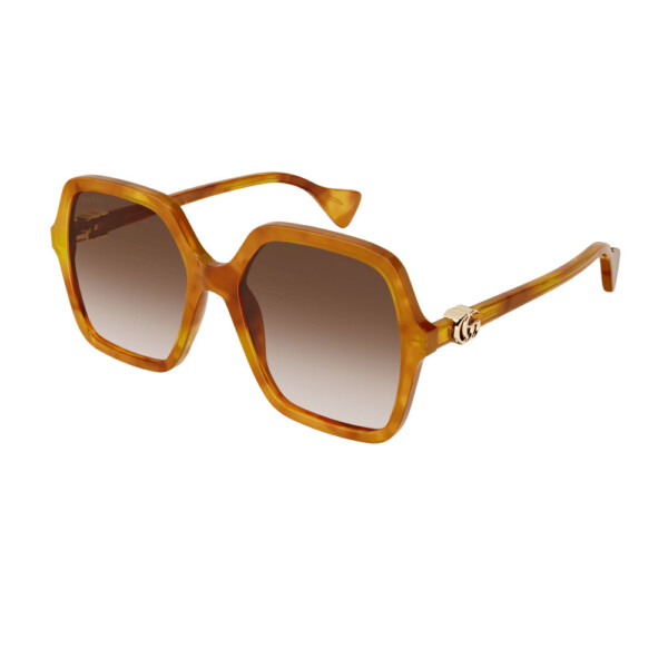Gucci zonnebril GG1072S - 003 - Blonde havana - optiek Lammerant