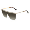 Jimmy Choo zonnebril Leah - 06JHA - Gold & havana - optiek Lammerant