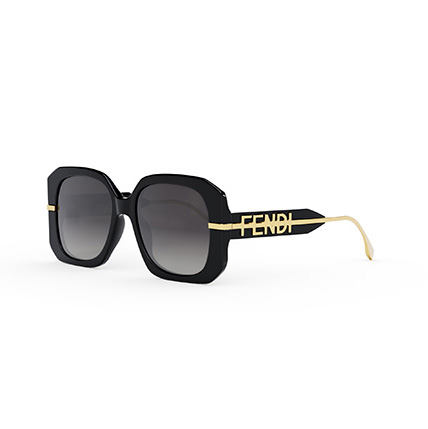 Fendi zonnebril FE40065I - 01B - Black - optiek Lammerant