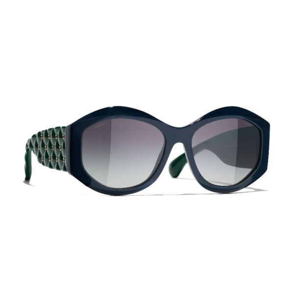 Chanel zonnebril 5486 - 1659S6 - Navy & green - optiek Lammerant