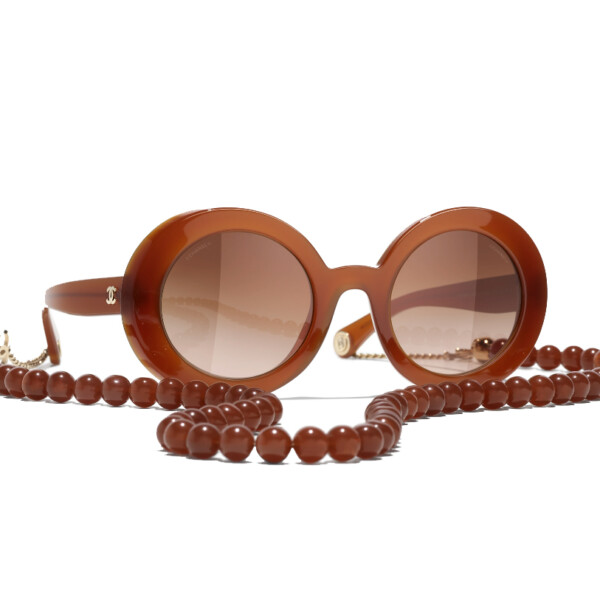 Chanel zonnebril 5489 - 1722S5 - Camel - optiek Lammerant