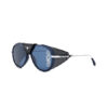Dior zonnebril DiorSnow A1I - 90X - Palladium & navy blue - optiek Lammerant