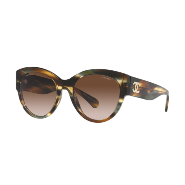 Chanel zonnebril 5498B - 1735S5 - Striped brown - optiek Lammerant