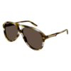 Gucci zonnebril GG1286S - 003 - Striped havana - optiek Lammerant