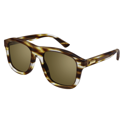 Gucci zonnebril GG1316S - 003 - Striped havana - optiek Lammerant