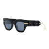 Fendi zonnebril FE40097I - Black & gold - optiek Lammerant