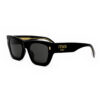 Fendi zonnebril FE40100I - Black - optiek Lammerant