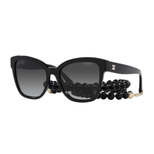 Chanel 5487 zonnebril - Black - optiek Lammerant