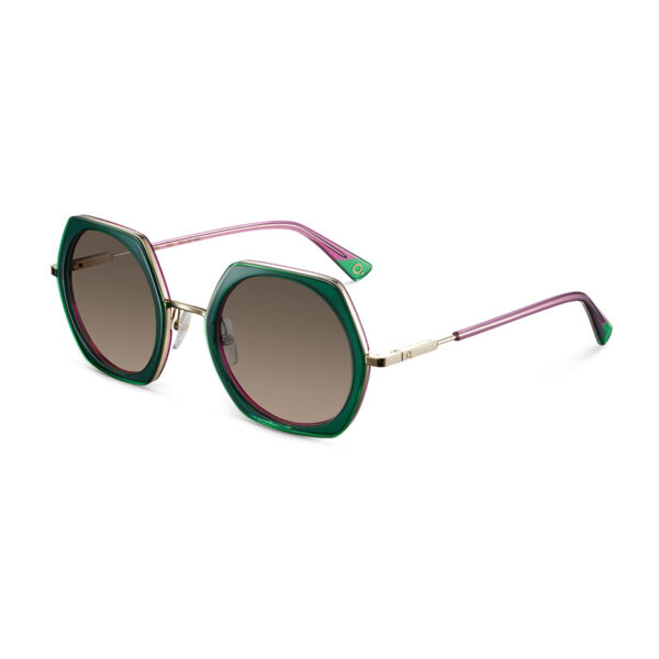 Etnia Barcelona Baeza zonnebril - Green & pink - optiek Lammerant