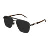 Gucci GG1164S zonnebril - Gunmetal & havana - optiek Lammerant