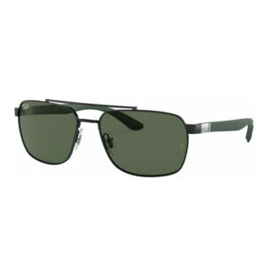 Ray-ban 3701 zonnebril - Black & green - optiek Lammerant