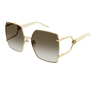 Gucci GG1564SA zonnebril - White & gold - optiek Lammerant
