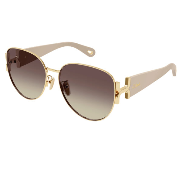 Chloé CH0261SK zonnebril - Gold & ivory - Optiek Lammerant