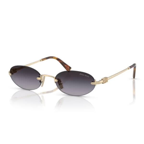 Miu Miu SMUA54 zonnebril - Light gold - optiek Lammerant