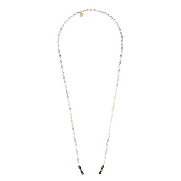 Lutece Clemence brillenketting - 24K gold - optiek Lammerant