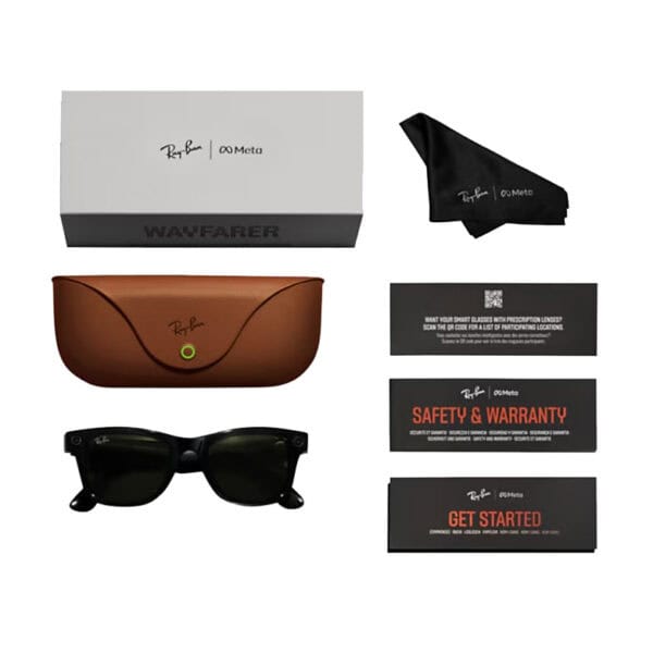 Ray-Ban Meta RW4008 zonnebril - Matte black - optiek Lammerant