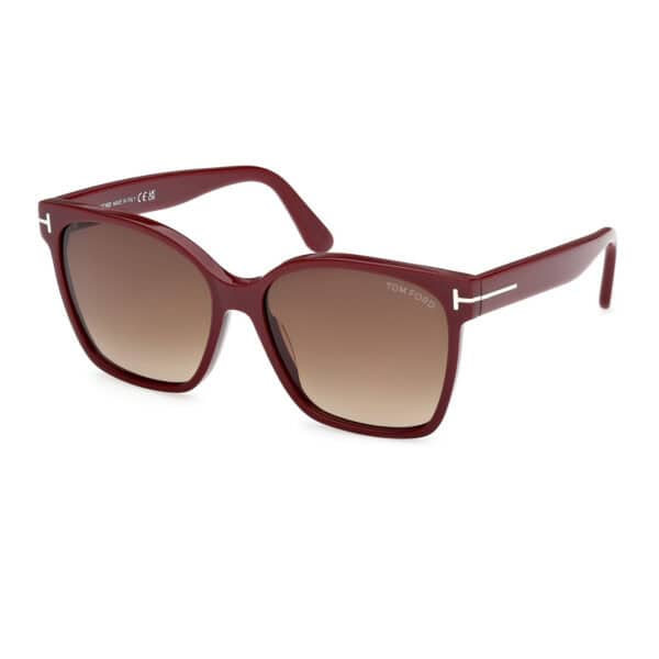 Tom Ford 1312 Iris zonnebril - Burgundy - Optiek Lammerant