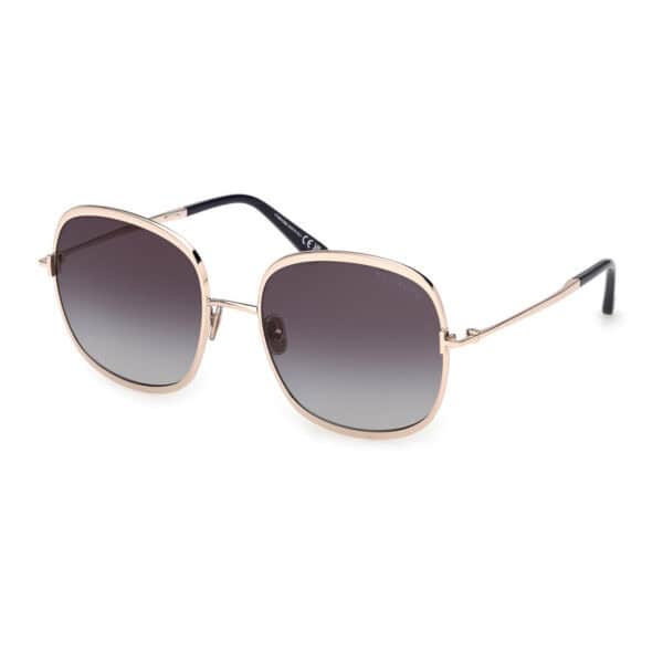 Tom Ford 1320 Sofia zonnebril - Rose gold - Optiek Lammerant