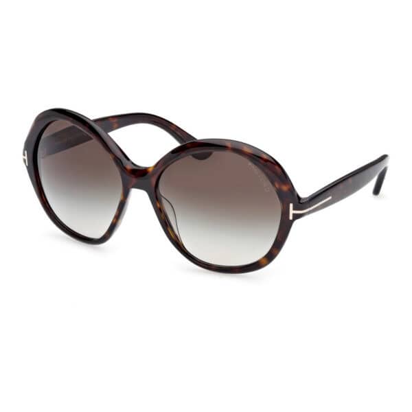 Tom Ford 1282 Annabelle zonnebril - Dark Havana - Optiek Lammerant