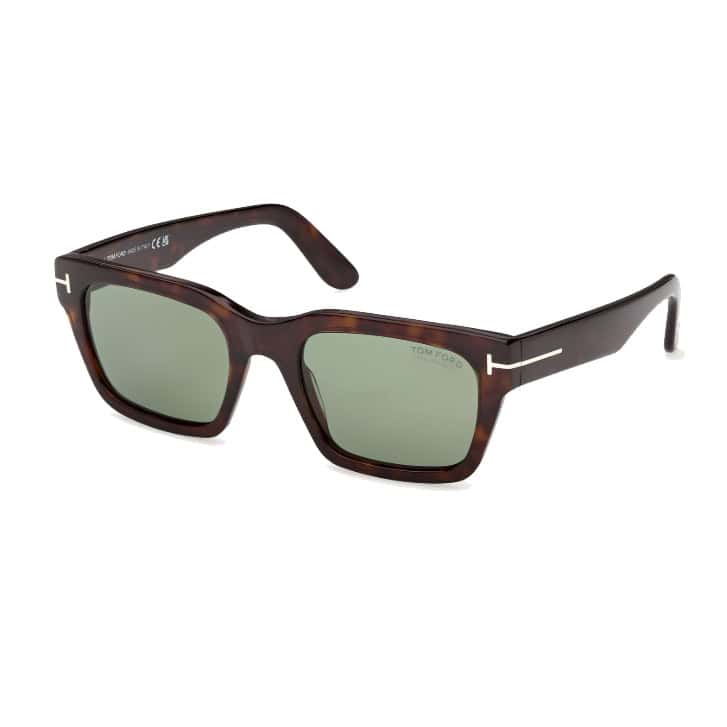 Tom Ford - 1333 Andy zonnebril - Green Polarized - optiek Lammerant